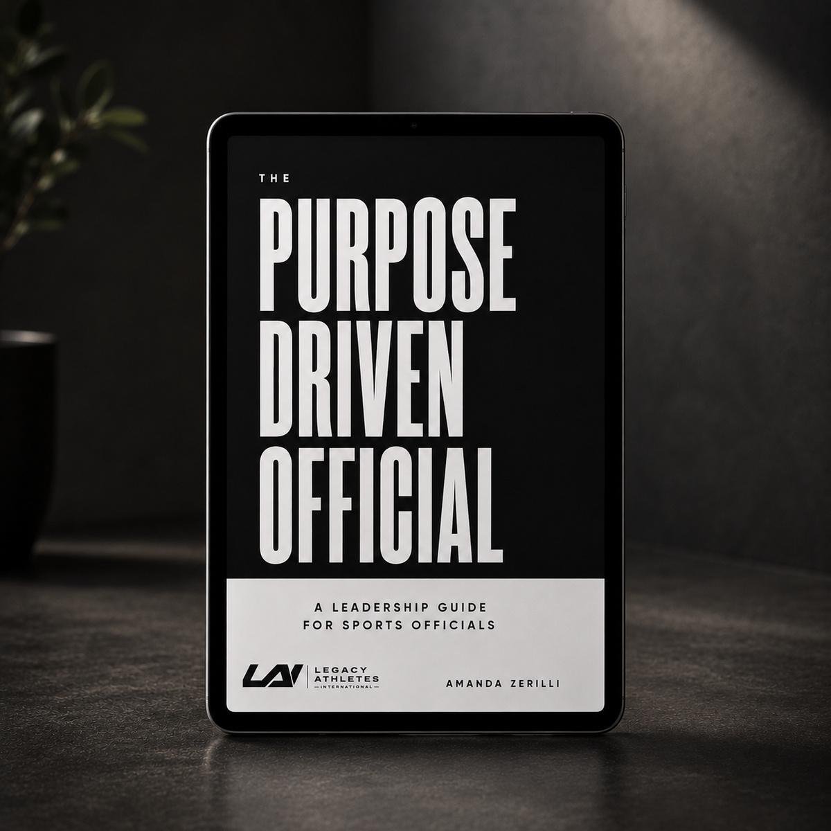 The Purpose-Driven Official shown on a tablet